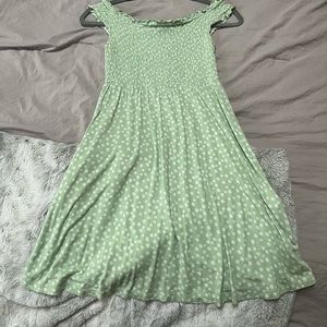 green floral summer dress